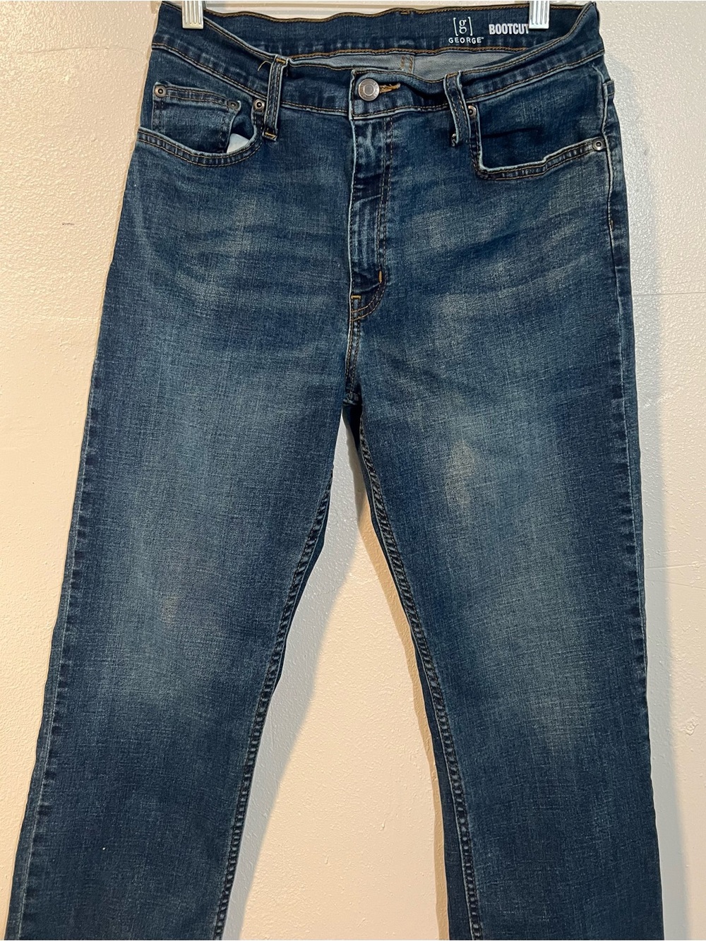 George Men's Bootcut Jeans in Dark Blue Wash